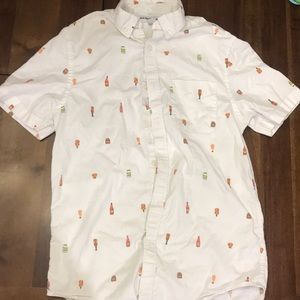 Men’s Small Old Navy BBQ Condiments Button Down